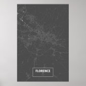 Florence, Italië (zwart wit) Poster (Voorkant)