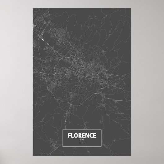 Florence, Italië (zwart wit) Poster (Voorkant)