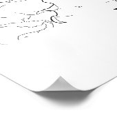 Florence Italy Black and White City Map Poster (Hoek)