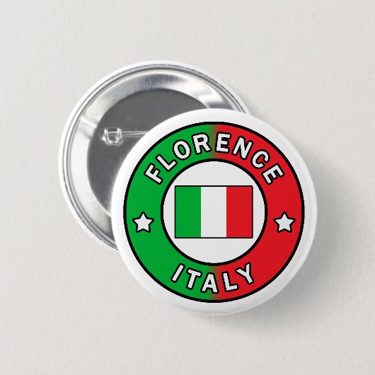 Florence Italy Button (Voorkant /achterkant)