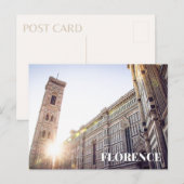 Florence Italy Cathedraal Sunset Briefkaart (Voorkant / Achterkant)