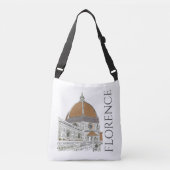 Florence Italy Duomo Pen and Ink Illustration Crossbody Tas (Voorkant)