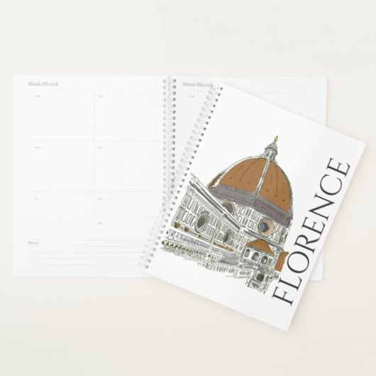 Florence Italy Duomo Pen and Ink Illustration Planner (Display)