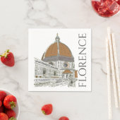 Florence Italy Duomo Pen and Ink Illustration Servet (Insitu)
