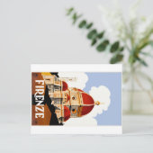 Florence Italy Duomo Travel Poster 1930 Briefkaart (Staand voorkant)