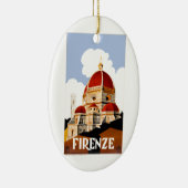 Florence Italy Duomo Travel Poster 1930 Keramisch Ornament (Rechts)