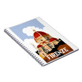 Florence Italy Duomo Travel Poster 1930 Notitieboek (Rechterzijde)