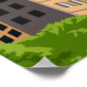 Florence Italy European City Travel Illustration Poster (Hoek)