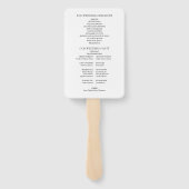 Florence Italy Lemons Watercolor Wedding Program Handwaaier (Achterkant)