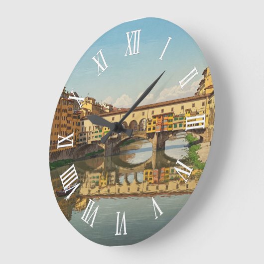 Florence Italy Ponte Vecchio Wall Clock Grote Klok (Hoek)