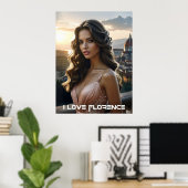 FLORENCE - ITALY POSTER (Thuiskantoor)