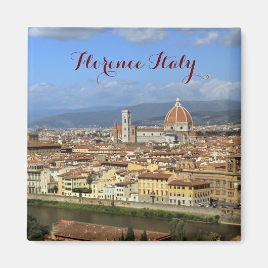 Florence Italy skyline Travel Magnet (Voorkant)