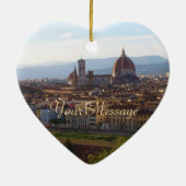 Florence Italy Travel Keepomwille Keramisch Ornament (Achterkant)