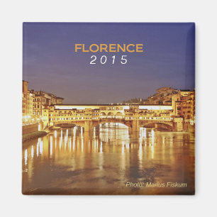 Florence Italy Travel Souvenir Magnet Change Year