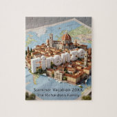 Florence Italy Vacation Trip Souvenir Map  Legpuzzel (Verticaal)
