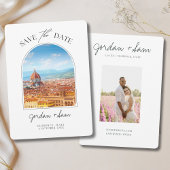 Florence Italy Wedding Save the Date Kaart