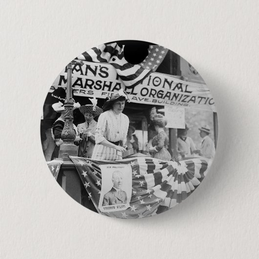 Florence Jaffray Hurst Daisy Harriman Suffragette Ronde Button 5,7 Cm (Voorkant)