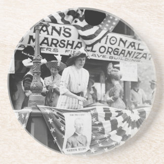 Florence Jaffray Hurst Daisy Harriman Suffragette Zandsteen Onderzetter