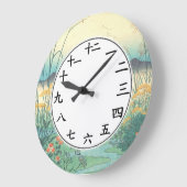 Florence Japanse Numbers klokken Japanse bloemenku (Hoek)