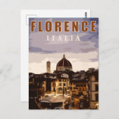 Florence kathedraal zomer touring Italië Briefkaart (Voorkant / Achterkant)