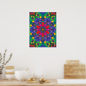 Florence Kinestische Collage Kaleidoscoop Poster (Keuken)