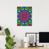 Florence Kinestische Collage Kaleidoscoop Poster (Thuiskantoor)