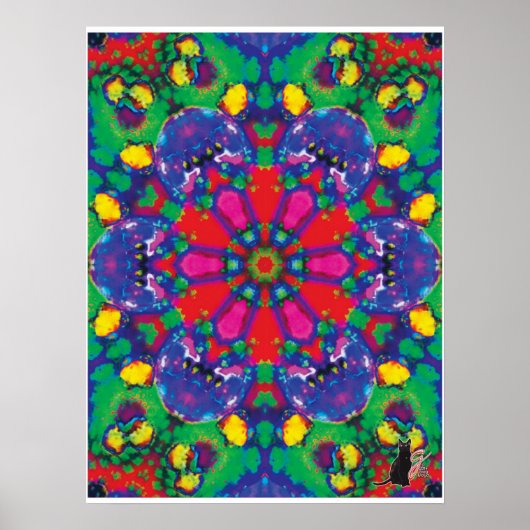 Florence Kinestische Collage Kaleidoscoop Poster (Voorkant)