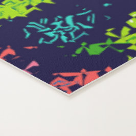 Florence kleurrijke mozaïekpatroon blauwe achtergr yogamat