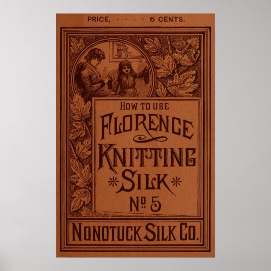 Florence Knitting Silk cover Poster (Voorkant)