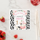 Florence Koe met Koe Afdrukdag papier Servet (Insitu)