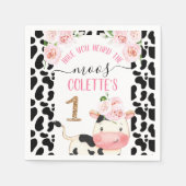 Florence Koe met Koe Afdrukdag papier Servet (Voorkant)