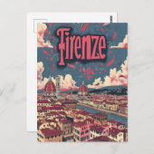 Florence kunst briefkaart (Voorkant / Achterkant)