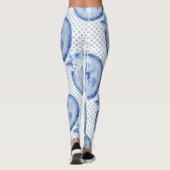 Florence Leggings blauw Vloerafdruk Legging patroo (Achterkant)