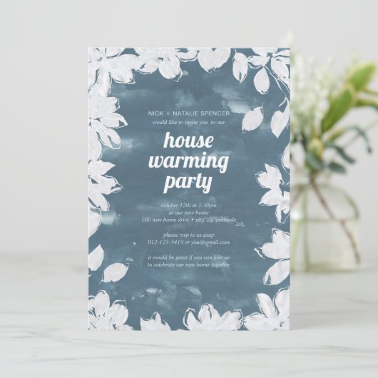 Florence lijst House warming party uitnodiging (Staand voorkant)