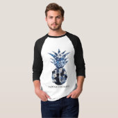 Florence Logo Baseball T-shirt Mannen (Voorkant volledig)