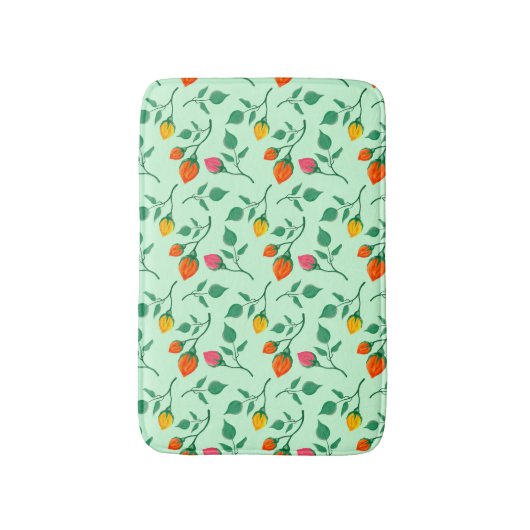 Florence met gekleurde rozen bloemen badmat (Voorkant Verticaal)