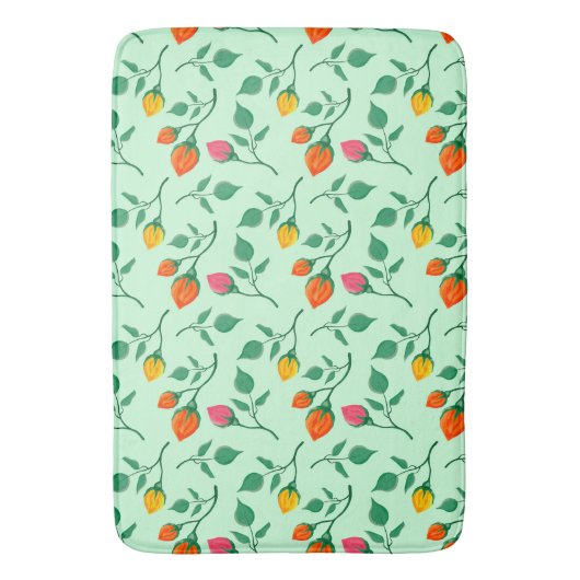 Florence met gekleurde rozen bloemen badmat (Voorkant Verticaal)