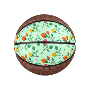 Florence met gekleurde rozen bloemen basketbal