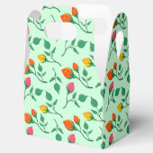 Florence met gekleurde rozen bloemen bedankdoosjes (Geopend)