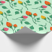 Florence met gekleurde rozen bloemen cadeaupapier (Hoek)