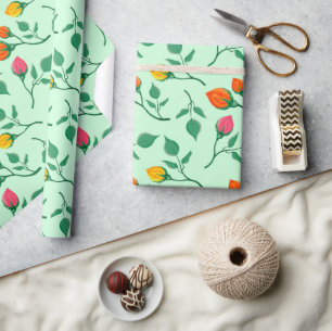 Florence met gekleurde rozen bloemen cadeaupapier