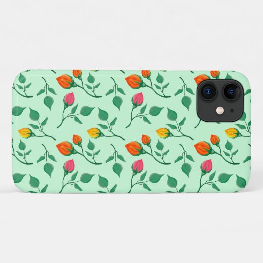 Florence met gekleurde rozen bloemen Case-Mate iPhone case (Achterkant (horizontaal))