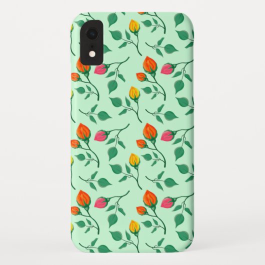 Florence met gekleurde rozen bloemen Case-Mate iPhone case (Achterkant)