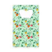 Florence met gekleurde rozen bloemen creditkaart flessenopener (Achterkant)