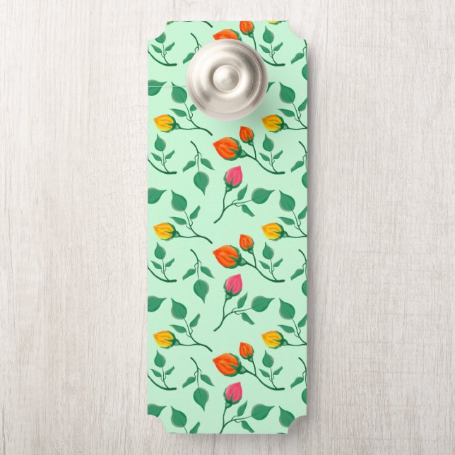 Florence met gekleurde rozen bloemen deurhanger (Op knop)
