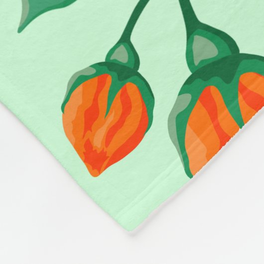 Florence met gekleurde rozen bloemen fleece deken (Hoek)