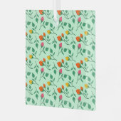 Florence met gekleurde rozen bloemen glas ornament (Voorkant links)