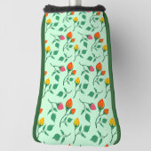 Florence met gekleurde rozen bloemen golfheadcover (Draai 90)