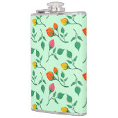 Florence met gekleurde rozen bloemen heupfles (Links)