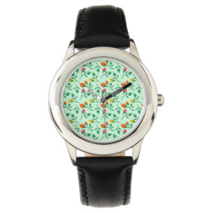 Florence met gekleurde rozen bloemen horloge